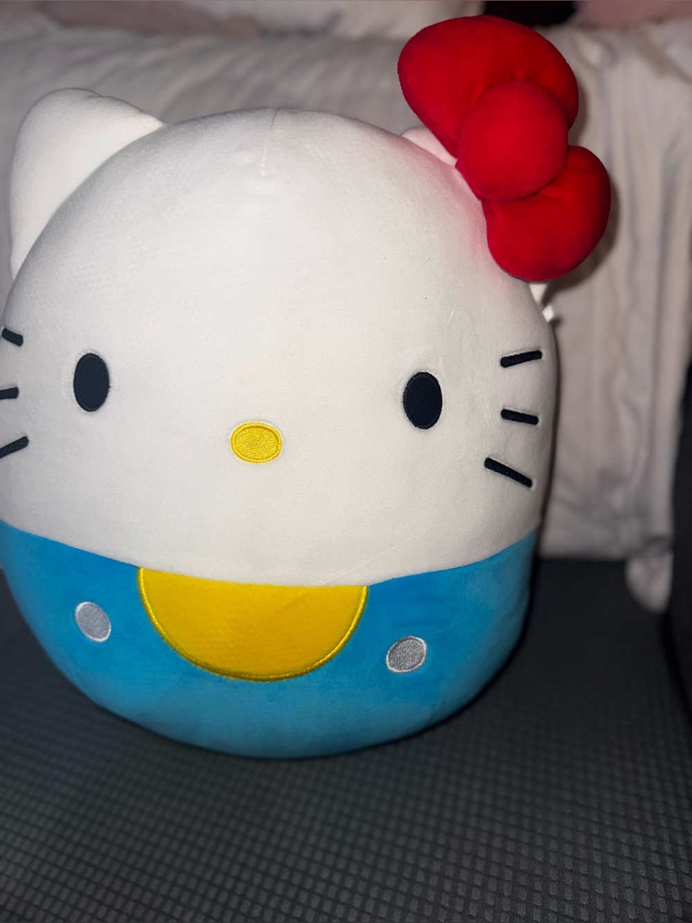Squishmallows Hello Kitty Plush Toy, Blue Dress, Ultra Soft